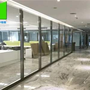 Customized Internal Office Demountable Temporary Glass Partition With Aluminium Frame