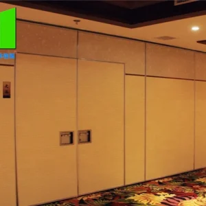 Customized Leather Folding Wooden Demountable Acoustic Partition Wall For Office