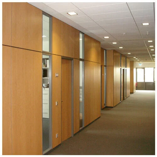 Customized Soundproof Office Wooden Partition Wall , Movable Room Dividers 2