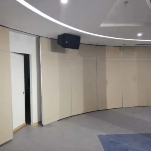 Decorative Arc Demountable Folding Sliding Partition Walls Free Of Floor Track