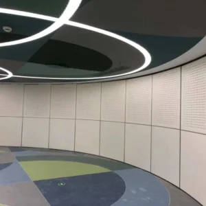 Decorative Arc Demountable Folding Sliding Partition Walls Free Of Floor Track