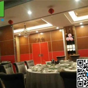 Decorative Folding Internal Doors Screen Wooden Partition For Ballroom