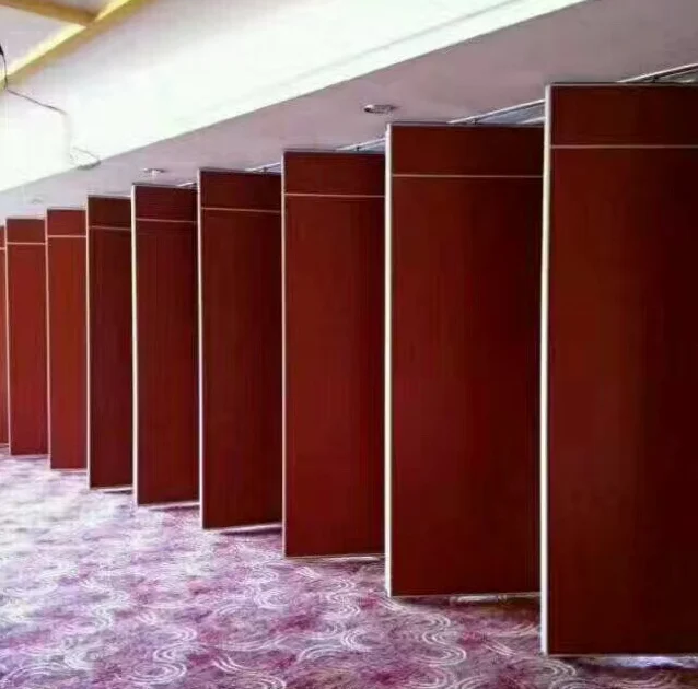 Decorative Folding Wooden Soundproof Partition Wall Opening Style 1