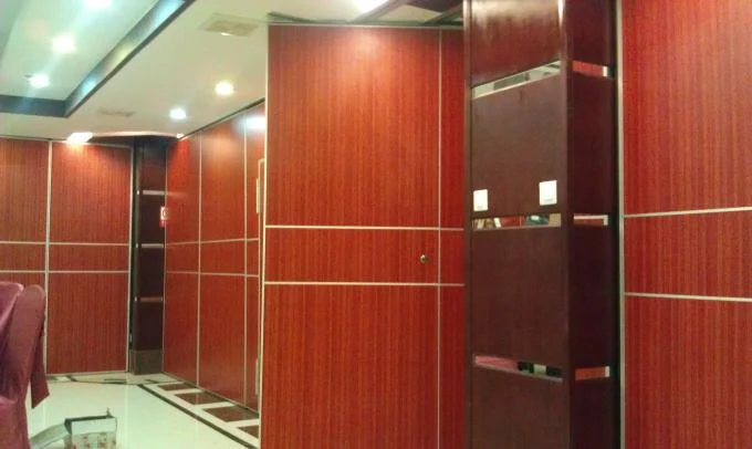 Decorative Folding Wooden Soundproof Partition Wall Opening Style 3