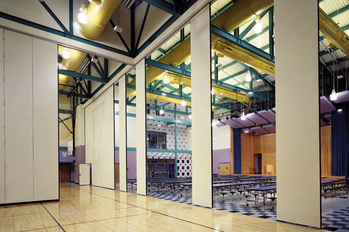 Decorative Interior Movable Folding Exhibition Display Wall 1220mm Width