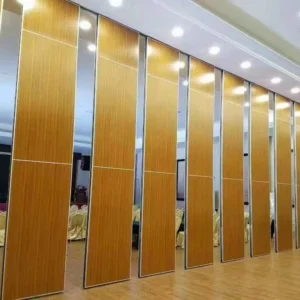 Decorative Interior Sliding Door Material Office Partition Walls With Aluminium Track