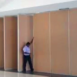 Decorative Material Movable Sliding Partition Walls For Meeting Room Top Hanging System