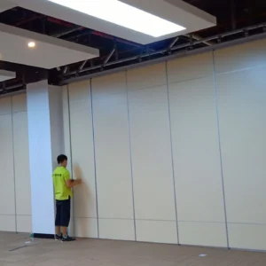 Decorative Material Sliding Folding Partition Movable Wall Systems For Conference Room