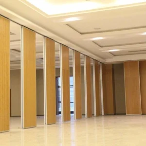 Decorative Movable Wooden Soundproof Partition Wall Panel Thickness 100mm