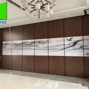 Decorative Office Folding Sliding Partition Movable Soundproof Walls For Restaurant