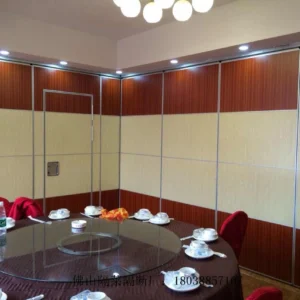 Decorative Soundproof Panel Wooden Removable Partition Wall For Ballroom