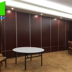 Decorative Wooden Restaurant Moving Flexible Foldable Partition Walls