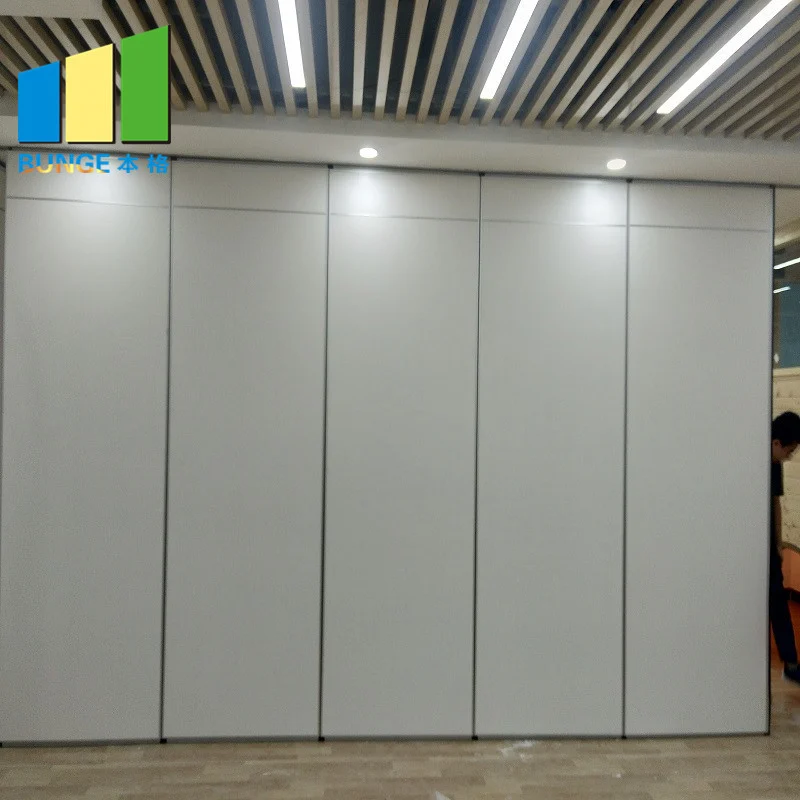 Demountable Operable Wall System Foldable Movable Acoustic Partition Wall For Hotel