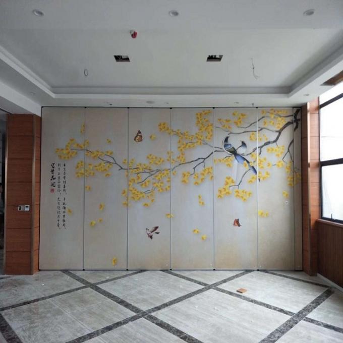 Dismountable Banquet Hall Movable Non-woven Landscape Painting Partitions Wall 3