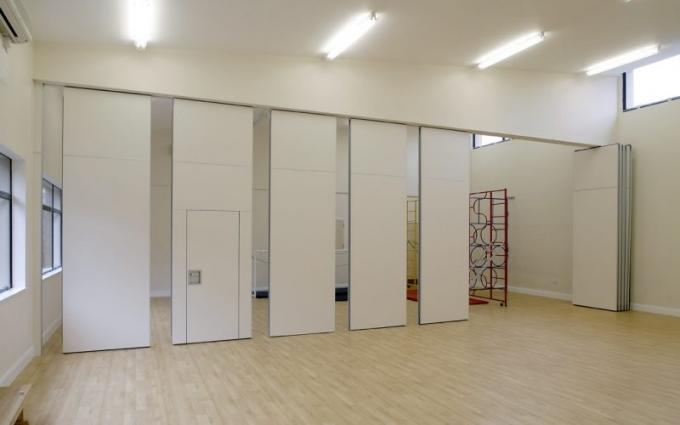 Door Divider Soundproof Sliding Folding No Track Movable Wall For Office And Hotel 2