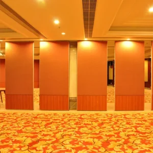Durable Acoustic Partition Wall PU Leather Surface Finish For Upscale Restaurant