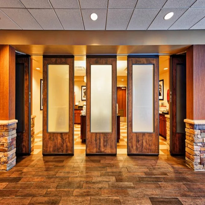 Durable Acoustical Aluminum System Folding Partition Walls For Restaurant 0
