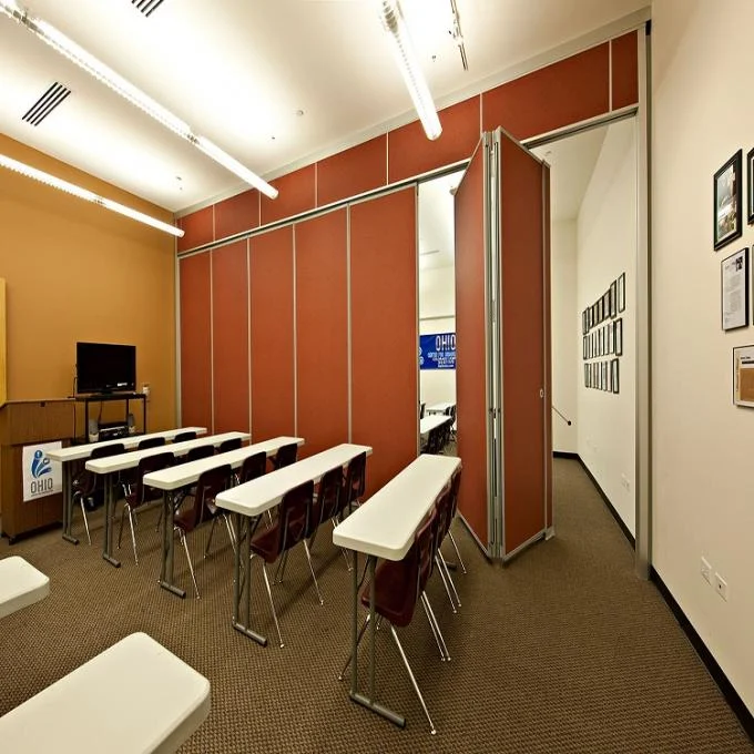 Durable Acoustical Aluminum System Folding Partition Walls For Restaurant 2