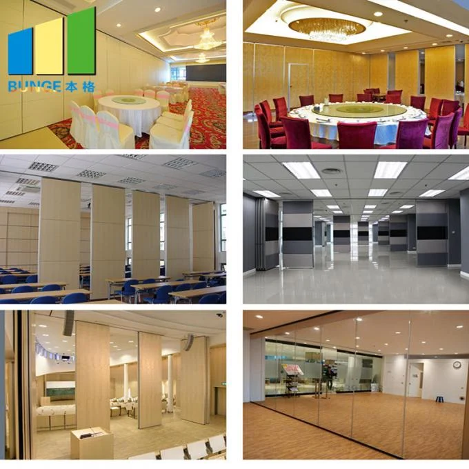 Durable MDF Board Movable Folding Partition Walls For Hotel Retractable Range 22.5mm 2