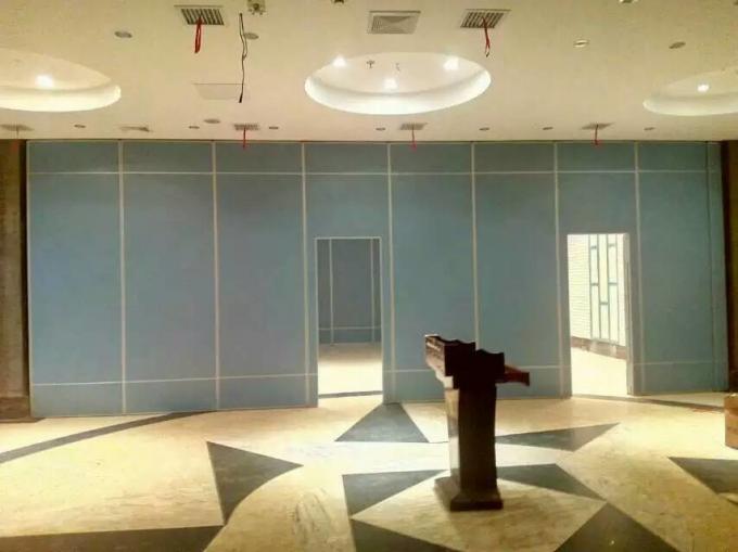 Durable Mobile Partition Wall Panel For Auditorium / Classroom Removable Doors 0