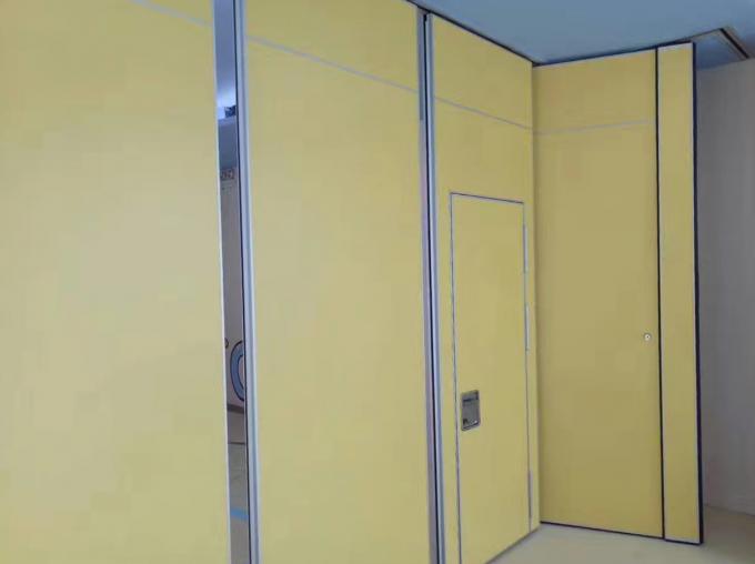 Durable PU Leather Movable Partition Walls / Sliding Room Dividers 0