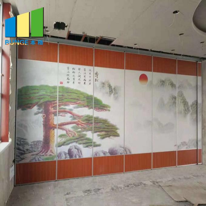 Durable Wooden Hanging Acoustic Partition Walls / Movable Room Dividers 0