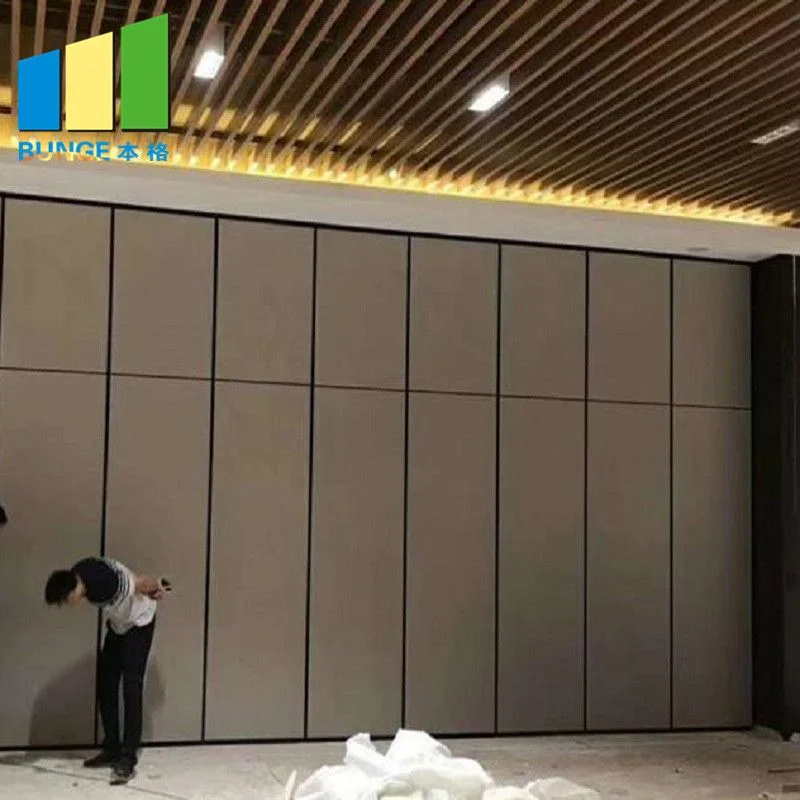 Easy And Quick Installation Folding Partition Wall Retractable Partition Walls with Hanging Track System