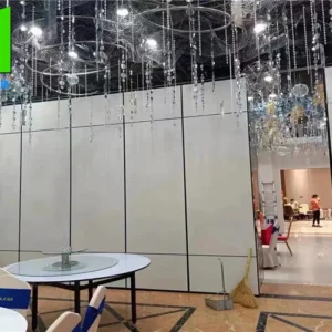Easy And Quick Installation Folding Partition Wall Retractable Partition Walls with Hanging Track System