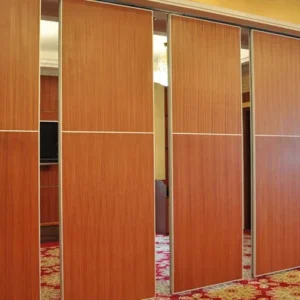 Easy Installation Wood folding Partition Wall for Function Room Opening Style