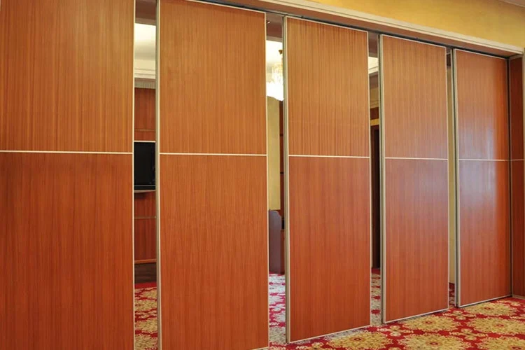 Easy Installation Wood folding Partition Wall for Function Room Opening Style