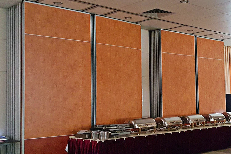 Easy Installation Wood folding Partition Wall for Function Room Opening Style