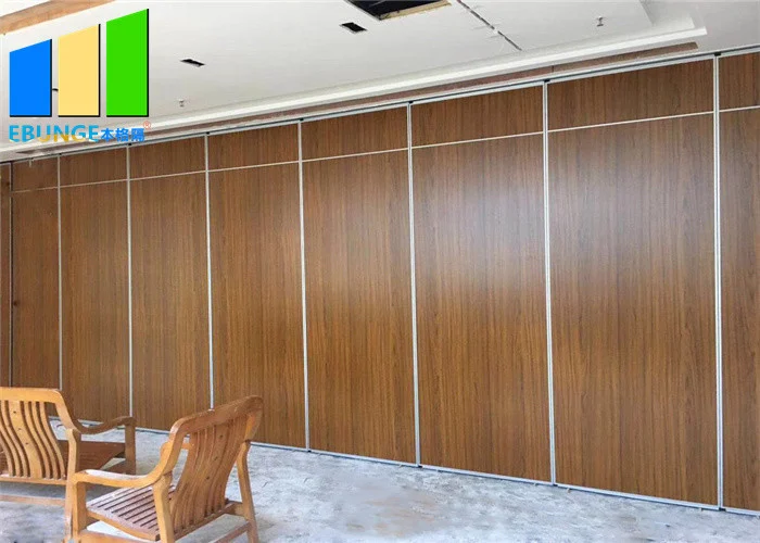 Easy To Operate Conference Hall Acoustic Folding Room Partition Walls Commercial
