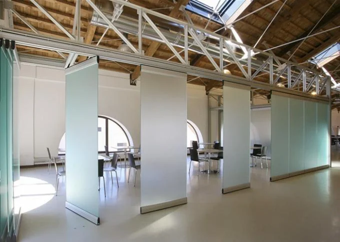 Ebunge Acoustic Room Dividers Frameless Tempered Glass Partition Wall For Office Space 0
