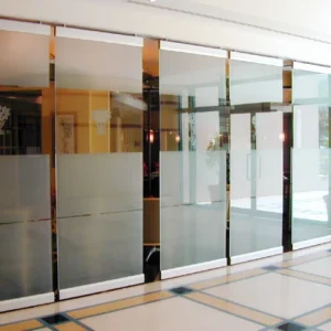Ebunge Acoustic Room Dividers Frameless Tempered Glass Partition Wall For Office Space