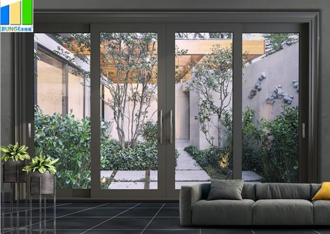 EBUNGE Commercial Exterior Accordion Double Glazed Glass Doors Sliding Bifolding Door For Residential 1