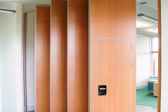 Ebunge Movable Partition Walls MDF Finish Aluminum Frame Folding Acoustic Room Divider 1