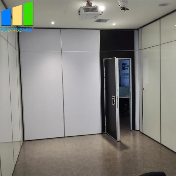 Ebunge Office Decoration Room Partition Acoustical Room Dividers Operable Wood Sliding Folding Partition 0