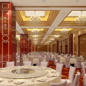 Ebunge Sliding Folding Partitions Movable Walls Room Divider Screens For Hotel Banquet Hall Commercial