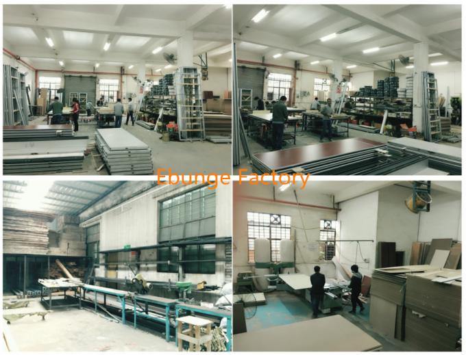 EBUNGE Sliding Folding Partitions Movable Walls Without Track Melamine Finish For Space Dividing 2