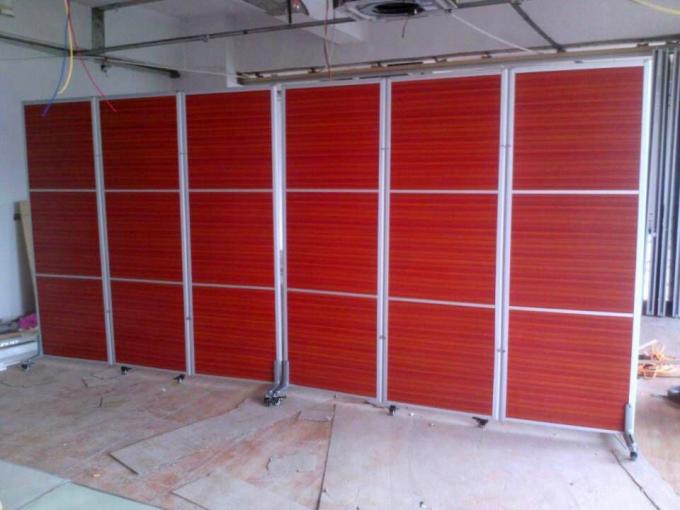 EBUNGE Sliding Folding Partitions Movable Walls Without Track Melamine Finish For Space Dividing 0