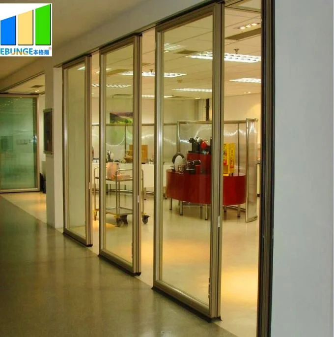 Ebunge Tempered Glass Foldable Divider Sliding Glass Partitions 1
