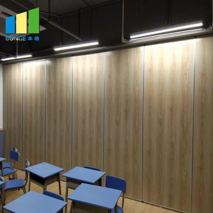 Folding Partition Walls Wooden Mobile Sliding Wall For Commercial Office Building 0
