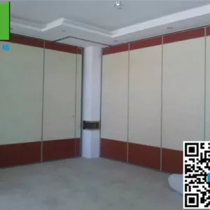 Exhibition Hall Laminated Acoustic Partition Wall Sliding Partitions Stylish Fabric