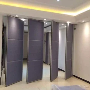 Exterior And Interior Frame Glass Glazed Partition Door For Office Sound Insulation
