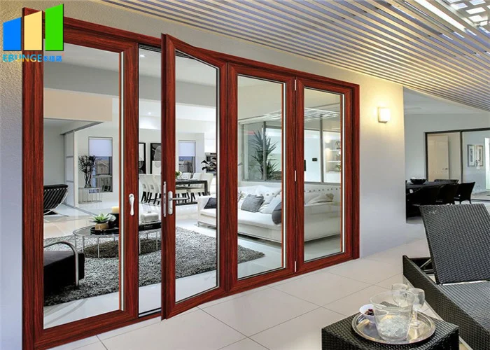 Exterior Bifold Style Balcony Sliding Folding Glass Partition Doors