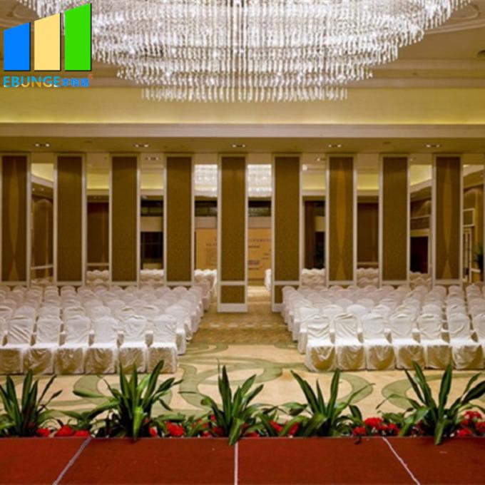 Fabric Acoustic Movable Wall Sliding Partition Door For Hotel Banquet Hall 2