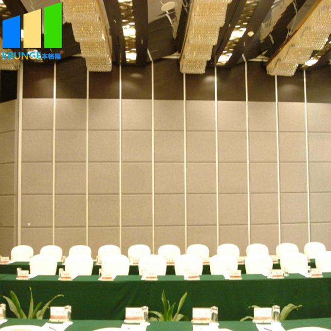 Fabric Acoustic Movable Wall Sliding Partition Door For Hotel Banquet Hall 0