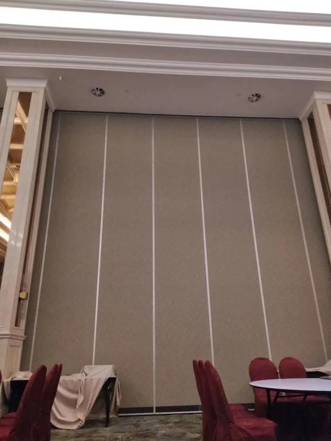 Fabric Finish Space Saving Movable Acoustic Partition Wall For Conference Room 1