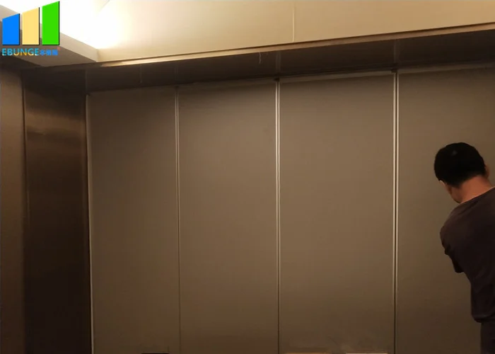 Fabric Sliding Partition Walls / Foldable Partition Wall Room Divider For Office