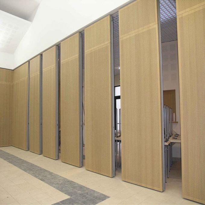 Fabric Soundproof Aluminum Track Channel Folding Movable Operable Partition Walls 1